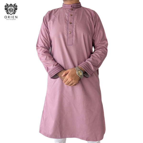 Orien Classic Cotton Panjabi Onion Color