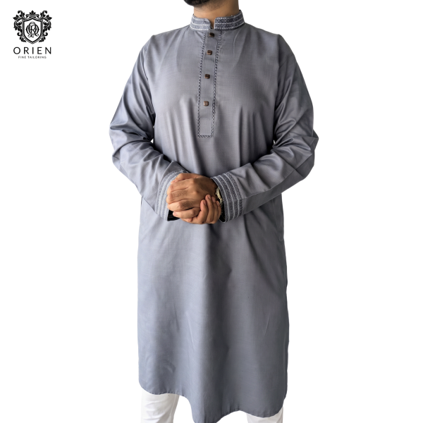 Orien Classic Cotton Panjabi Ash Color